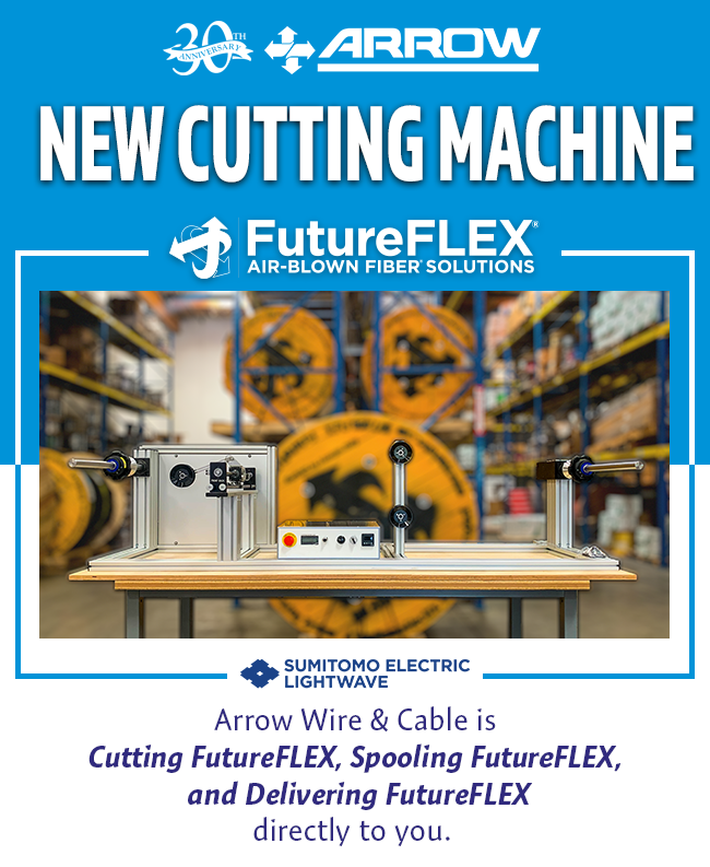 arrow wire cable's new cutting machine