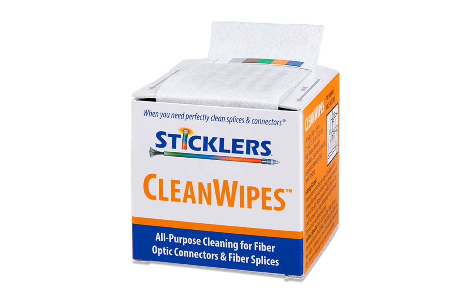 CleanWipes 600 Portable Optical Grade Cleaning Wipes sticklers mcc-wcs100