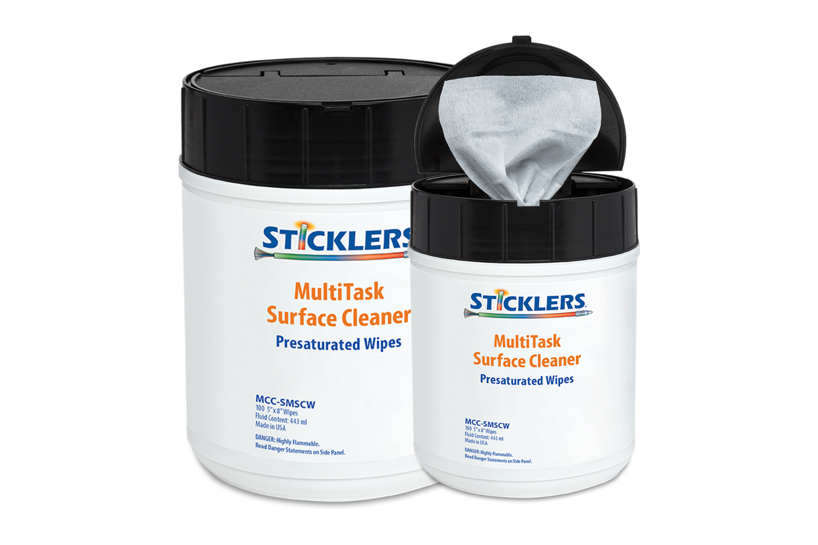 MultiTask Surface Cleaner Presaturated Wipes mcc-smscw mcc-smscwr
