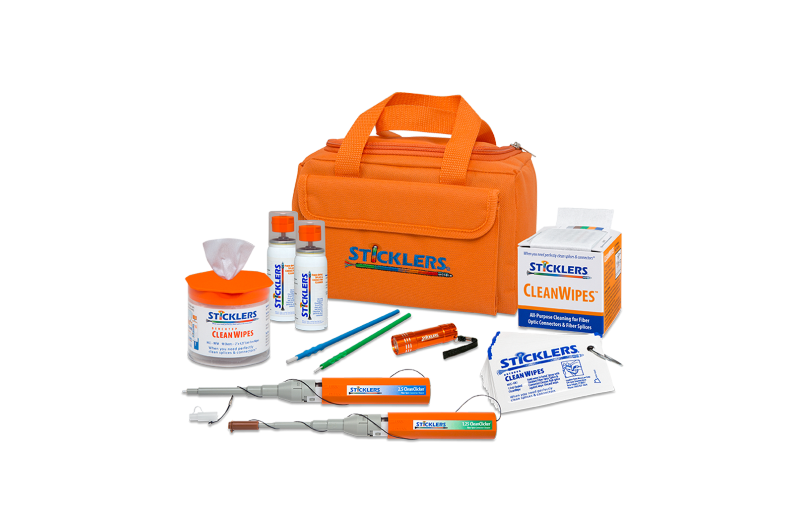 MCC-FK08 Sticklers High-Volume Fiber Optic Cleaning Kit 