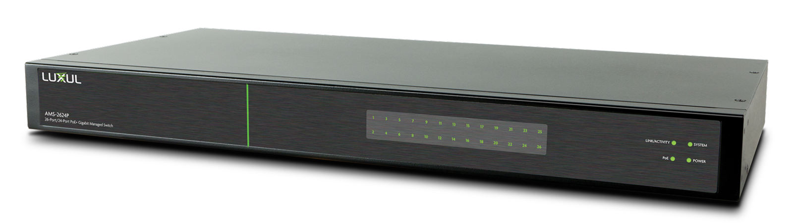 av series 26 port 24 poe+ gigabit managed switch