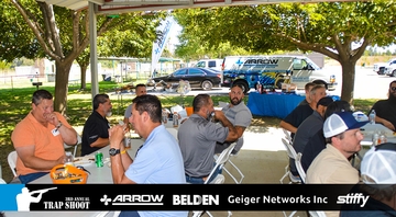 Arrow Wire Cable Participants Enjoying Lunch